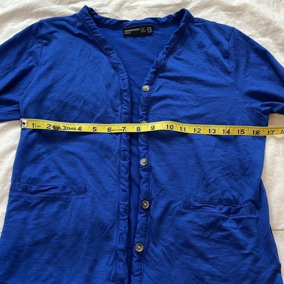 Rare icebreaker merino wool cool lite cardigan - Picture 7 of 9